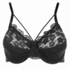 Lingerie-Set Spitzen-BH & Tanga mit dekorativem Schleifenband vorne