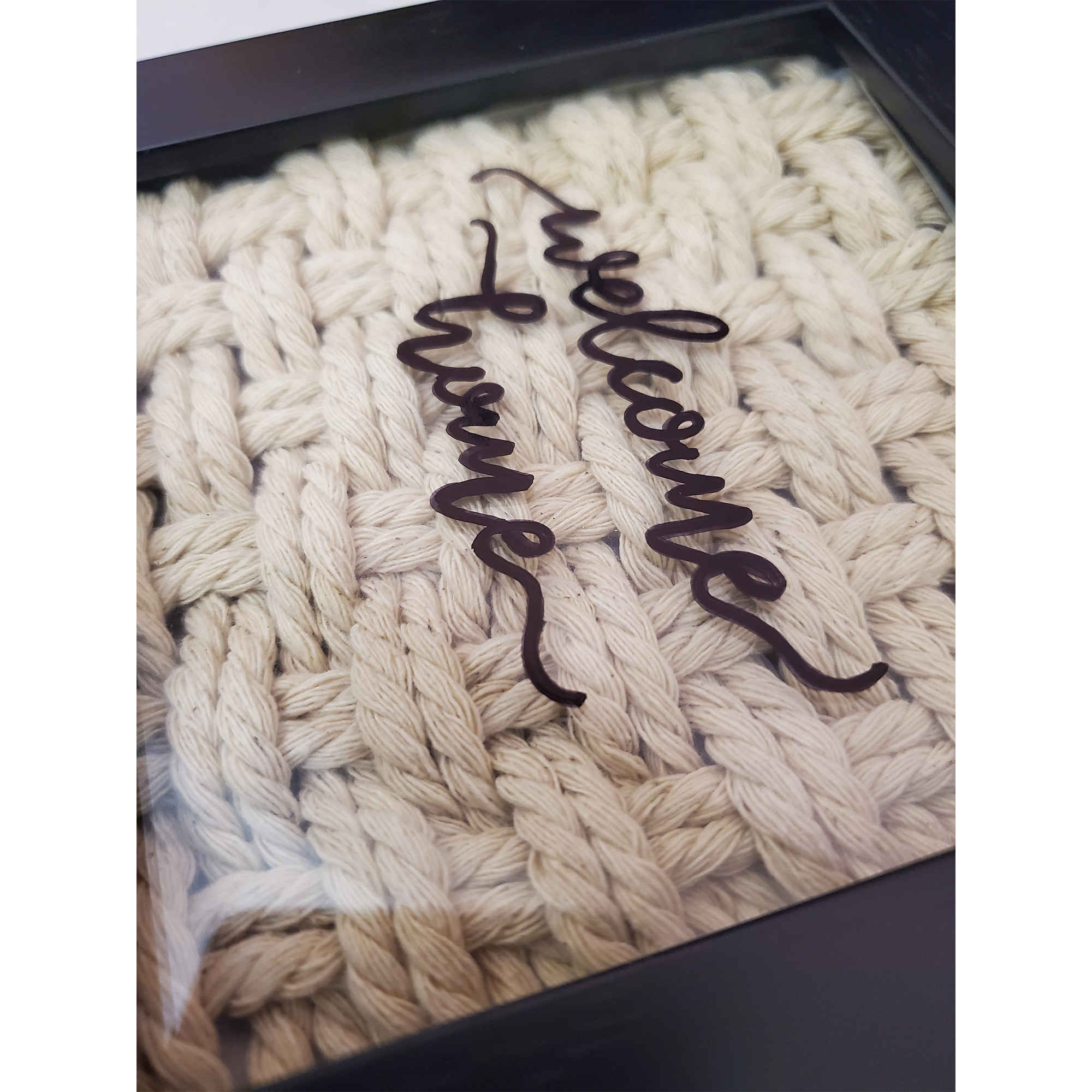 Dekorativer und handgefertigter Wand-Schlüsselhalter „Willkommen zu Hause“