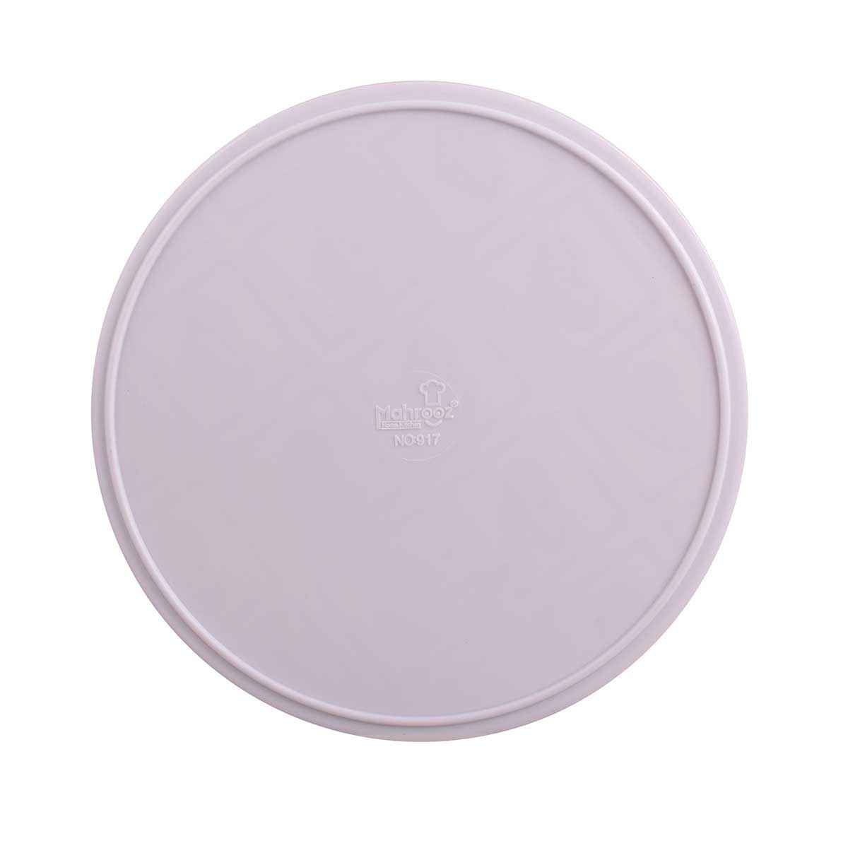 Melamin-Serviertablett, runde Form mit Griff, Leopardenmuster