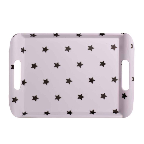 Melamin-Serviertablett mit Griff, Leichtgewicht, rechteckige Form