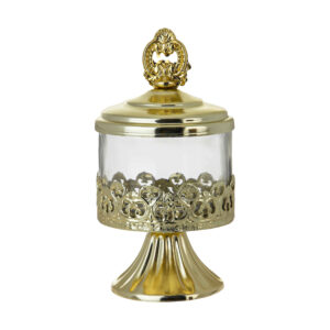 Metall-Zuckerschale mit Deckel – Modell Lux