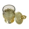 Metall-Zuckerschale mit Deckel - Modell Lux