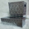 Metall-Abfalleimer- und Taschentuchbox-Set – Diamant-Design