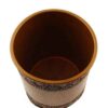 Metall-Abfalleimer- und Taschentuchbox-Set – Blumen-Design