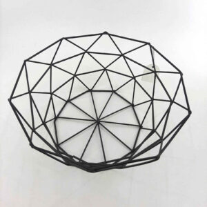 Obstkorb aus Metalldraht polygonal geformt Modell Almas