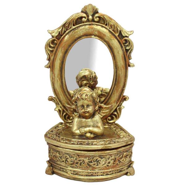 Polyester-Schmuckbox mit Spiegel-Design Modell Raha