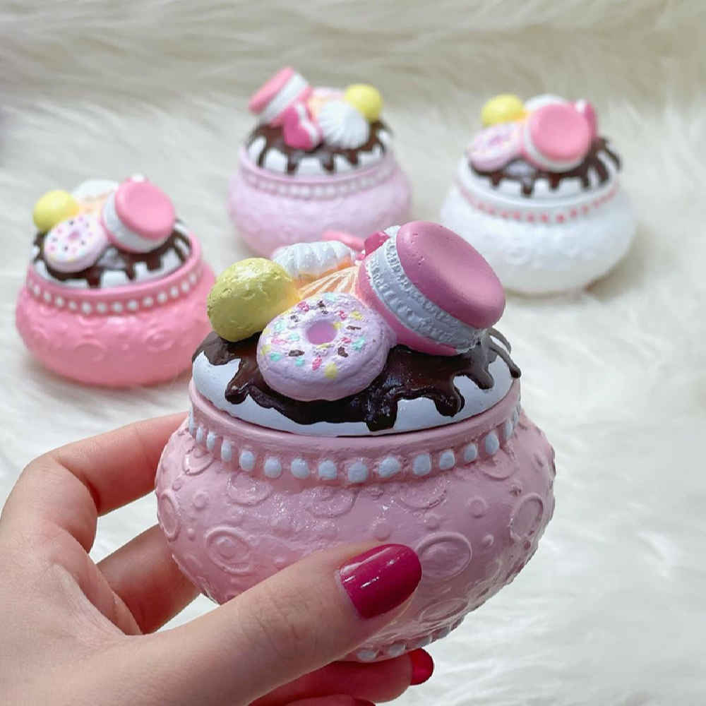 Polyester-Schmuckbox mit Süßigkeiten-Design Modell Macaron