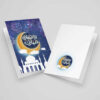 Ramadan Mubarak Grußkarte mit Halbmond-Design für Muslime