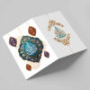 Ramadan Mubarak Grußkarte für Muslime mit traditionellem Design
