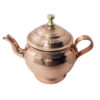 Kupferne Teekanne mit Safran-Infusor handgefertigt mit Hammerschlagtechnik