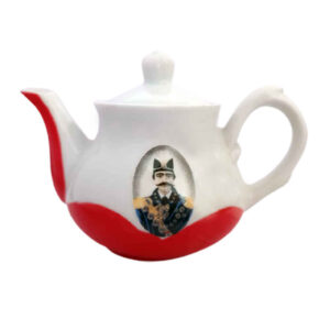 Teekanne mit Safran-Infusor im persischen Qajari-Design Modell Naser al-Din Shah