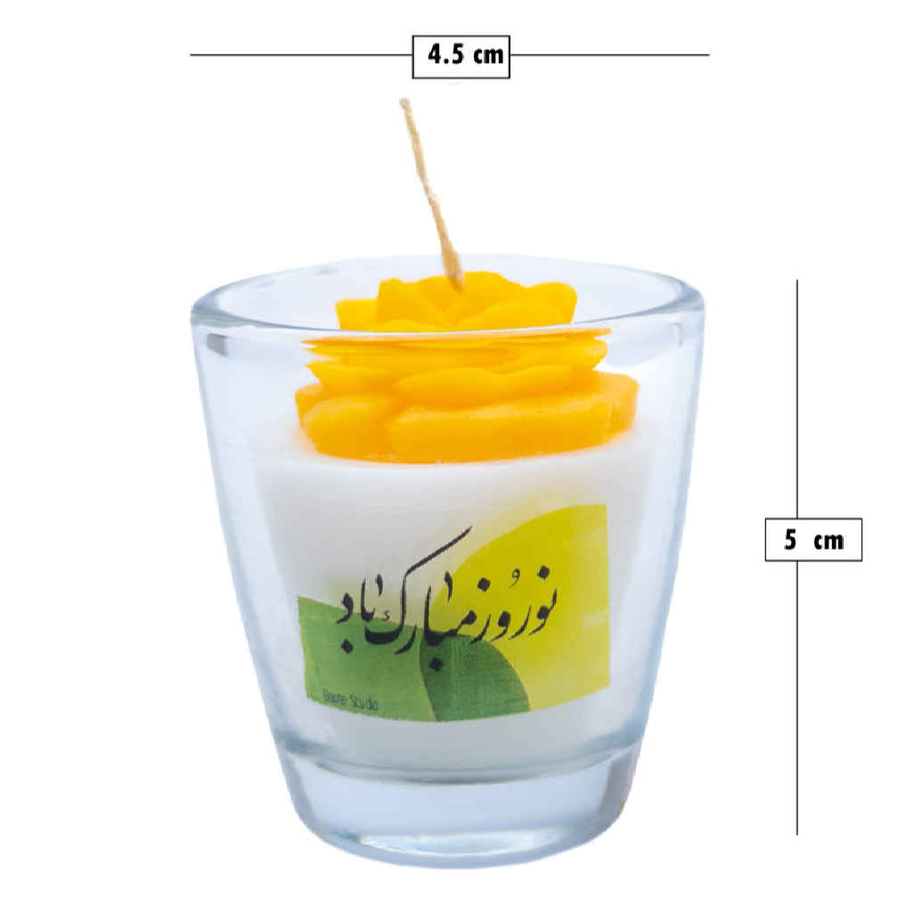 Duftkerze im Glas – Modell Taravat für Haft-Sin-Dekor (2x)
