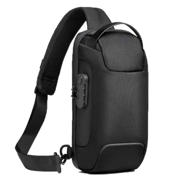 Canvas-Umhängetasche mit mehreren Fächern für ein ak tives Leben