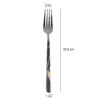 Löffel- und Gabel-Besteck Set mit Gold-Design, 12 Teile
