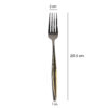 Löffel- und Gabel-Besteck Set mit Golden-Design, 12 Teile, Modell Mines