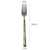 Löffel- und Gabel-Besteck Set mit Golden-Design, 12 Teile, Modell Paris