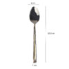 Löffel- und Gabel-Besteck Set mit Golden-Design, 12 Teile, Modell Paris