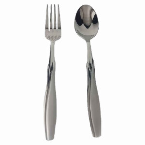 Edelstahl Löffel- und Gabel-Besteck Set aus 12 Teilen, Modell Perans