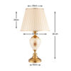 Akzent Tischlampe mit Stoff-Tapered Lampenschirm Alisa