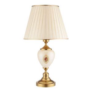 Akzent Tischlampe mit Stoff-Tapered Lampenschirm Alisa