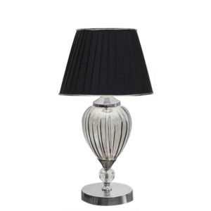 Akzent Tischlampe mit Stoff-Tapered Lampenschirm Jami