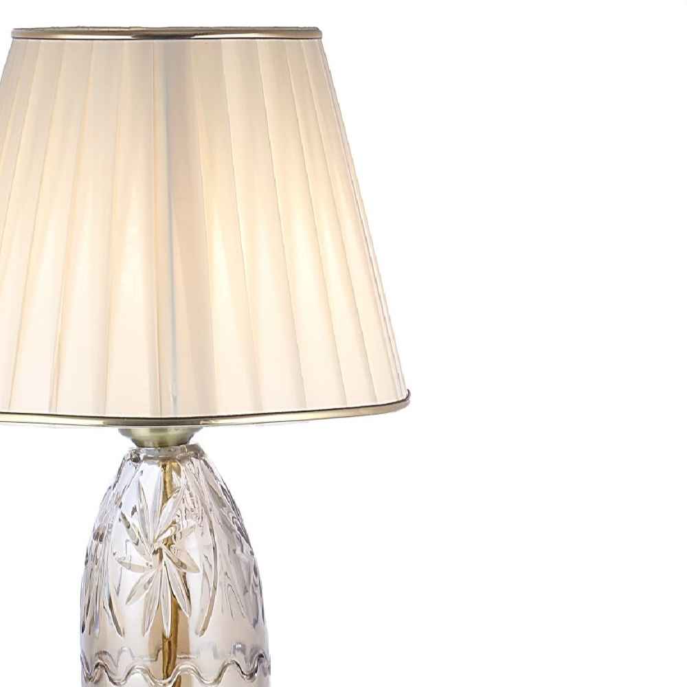 Akzent Tischlampe mit Stoff-Tapered Lampenschirm Nasim