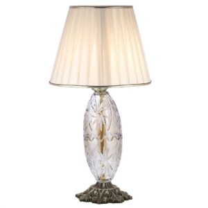 Akzent Tischlampe mit Stoff-Tapered Lampenschirm Nasim