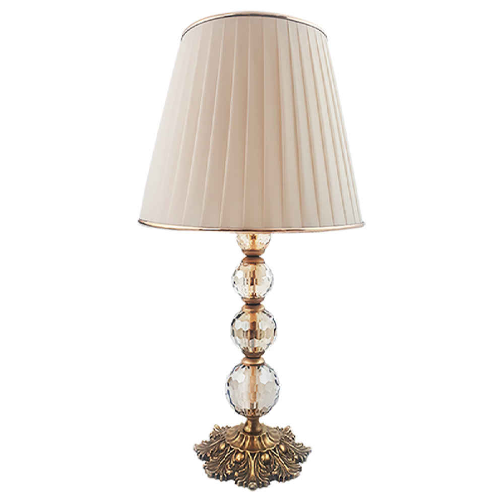 Akzent Tischlampe mit Stoff-Tapered Lampenschirm Royal