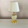 Akzent Tischlampe mit Stoff-Tapered Lampenschirm Sarina