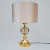 Akzent Tischlampe mit Stoff-Trommel Lampenschirm Daian