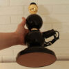 Akzent Tischlampe mit Stoff-Trommel Lampenschirm Orb