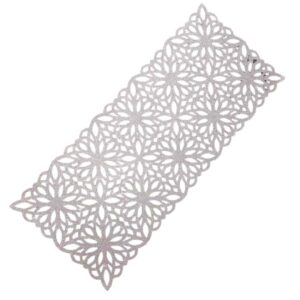 Tischläufer Kunstleder mit schickem Glitzer Design
