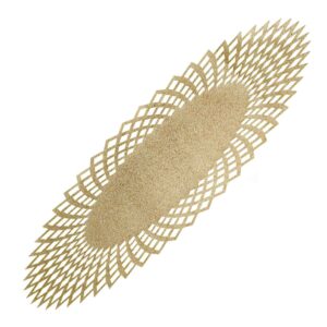 Tischläufer Kunstleder mit elegantem Glitzer Design