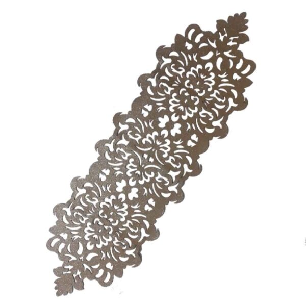 Tischläufer Kunstleder mit glitzerndem, fancy Stil