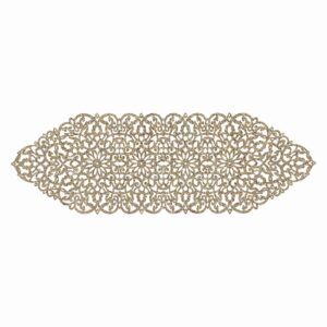 Tischläufer Kunstleder mit modernem Glitzer Design
