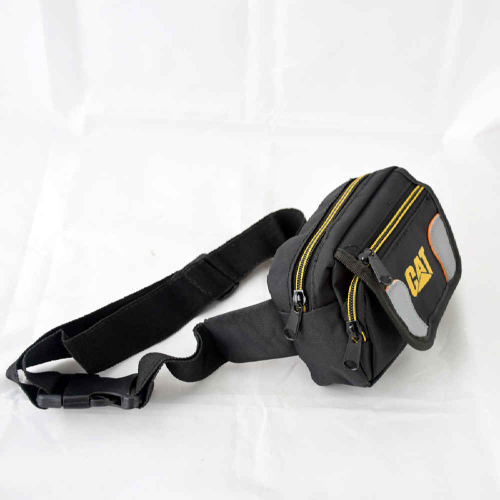 Caterpillar Canvas-Gürteltasche mit 3 Taschen & verstellbarem Gurt – Täglicher Begleiter