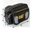 Caterpillar Canvas-Gürteltasche mit 3 Taschen & verstellbarem Gurt – Täglicher Begleiter