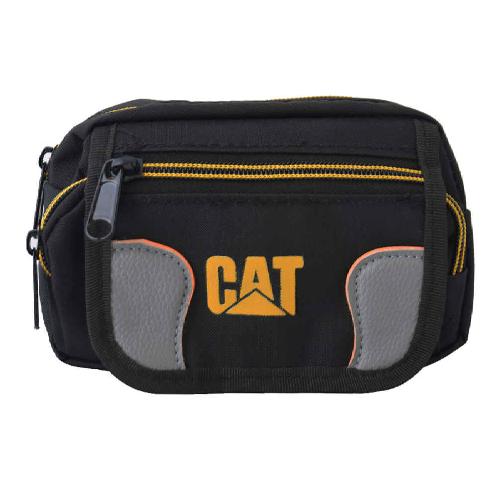 Caterpillar Canvas-Gürteltasche mit 3 Taschen & verstellbarem Gurt – Täglicher Begleiter
