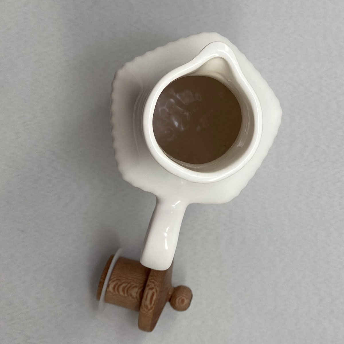 Weiße Keramik Ölspenderflasche für Küchen zu Hause und im Restaurant