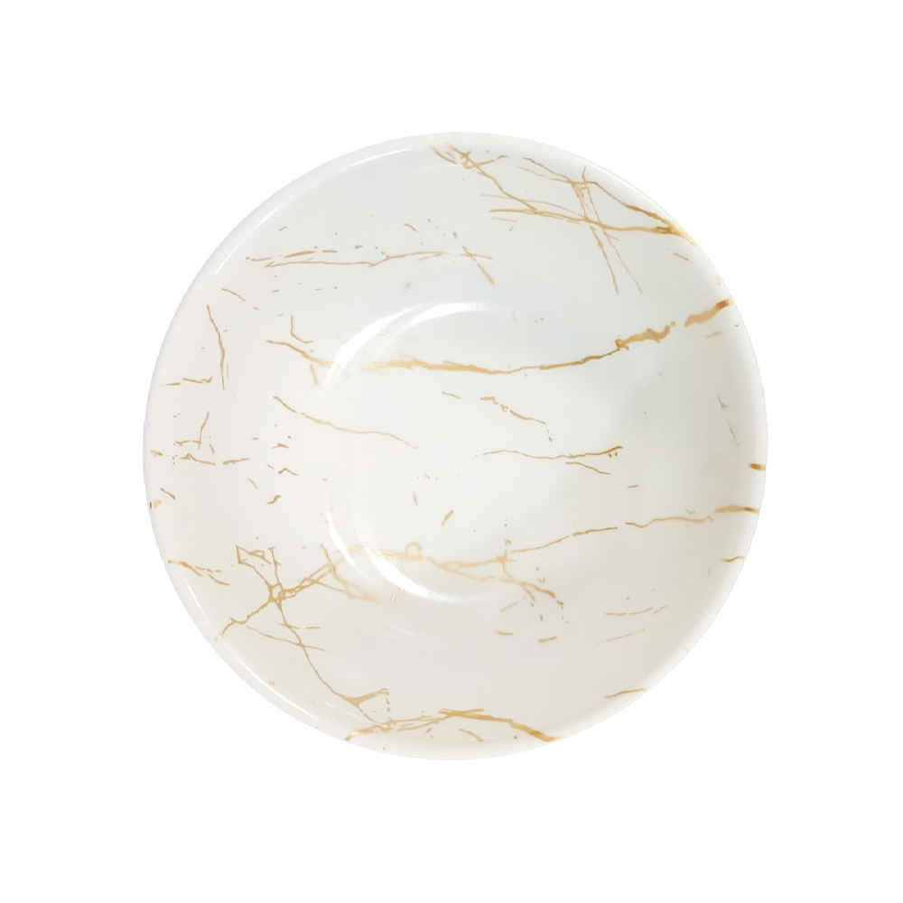 Weißes Melamin Dinnerware Schüsseln Set, Spülmaschinenfest – Modell Hani (Set aus 6)