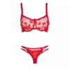Lingerie-Set BH & Tanga für Damen im schicken Schmetterlingsdesign