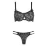 Lingerie-Set BH & Tanga für Damen im schicken Schmetterlingsdesign