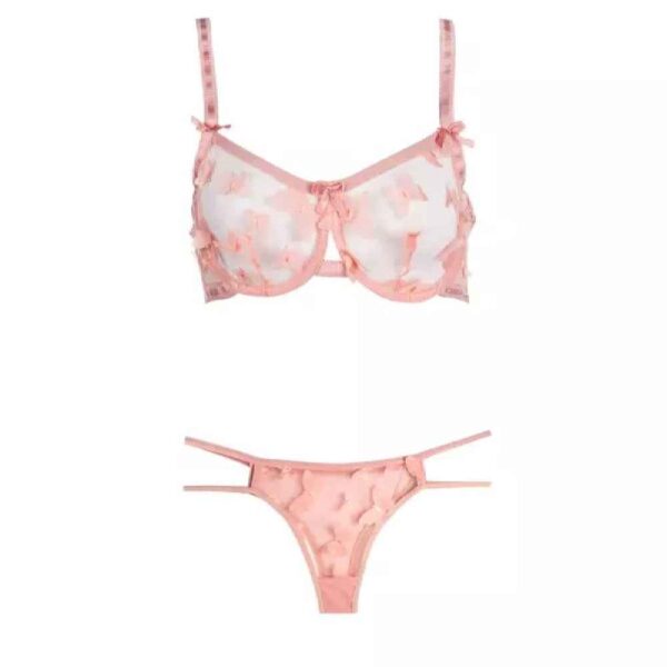 Lingerie-Set BH & Tanga für Damen im schicken Schmetterlingsdesign