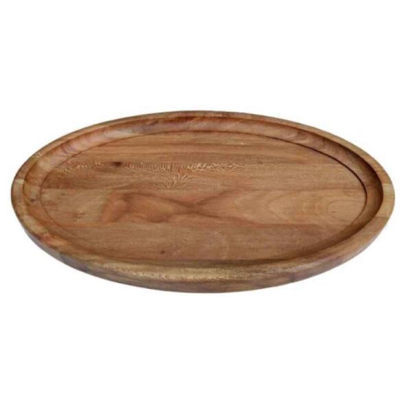 Ovales rustikales Tablett – Holzserviertablett Modell Simple