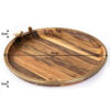 Holztablett mit goldenem Rand & Vogelmotiv – Dekorativ & Praktisch