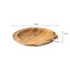 Holztablett mit goldenem Rand & Blumenmuster – Elegant & Zum Verschenken