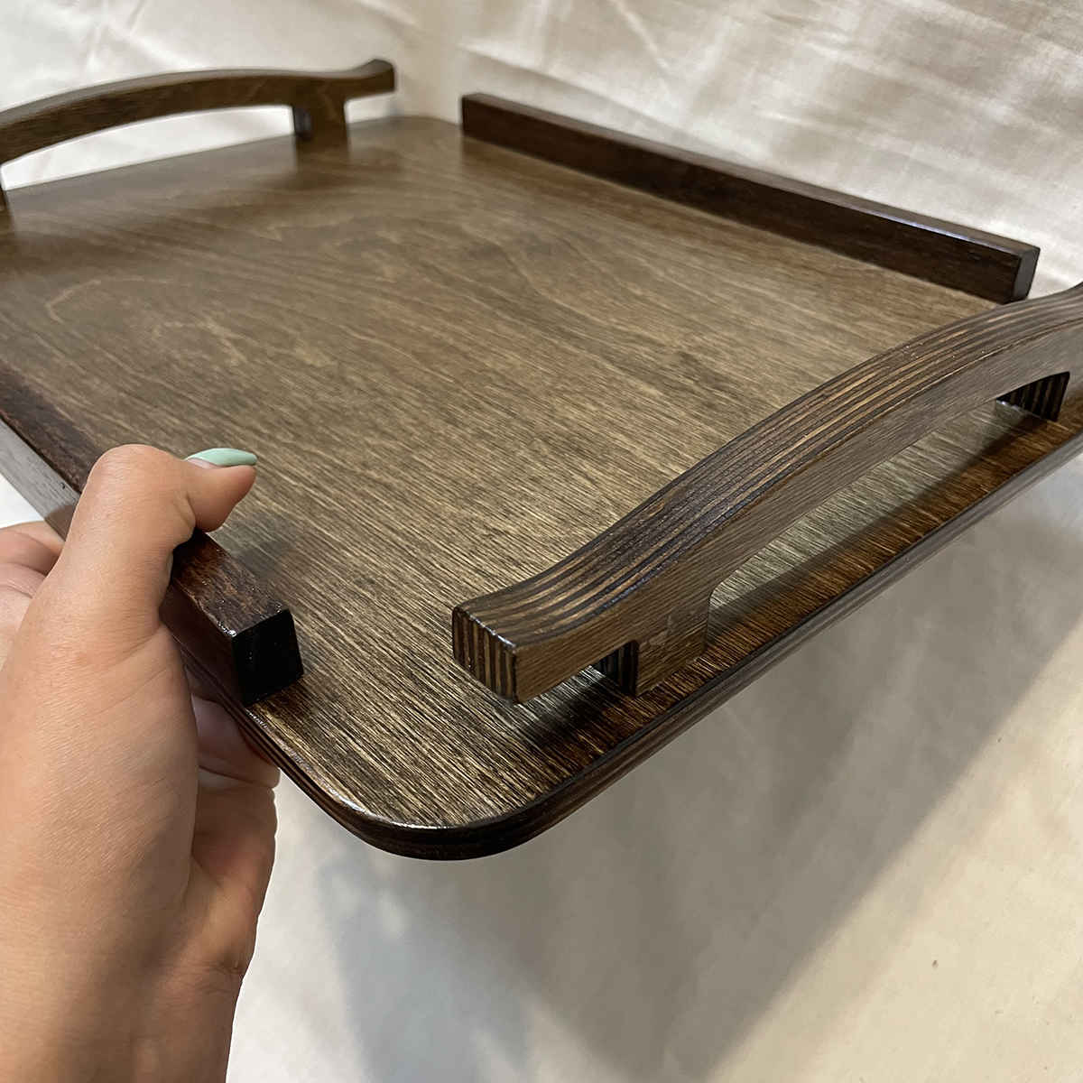 Serviertablett mit Griff & Basis – Modell Rima | Funktional & Stilvoll