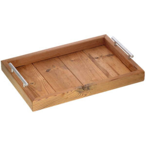 Holzserviertablett mit Griff – Wasserdichte Oberfläche für den täglichen Gebrauch