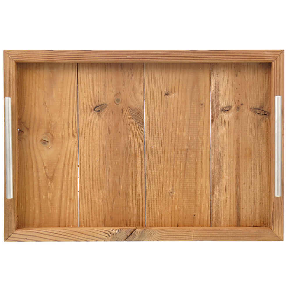 Holzserviertablett mit Griff – Wasserdichte Oberfläche für den täglichen Gebrauch