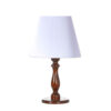 Akzent Holz-Tischlampe mit Tapered Lampenschirm